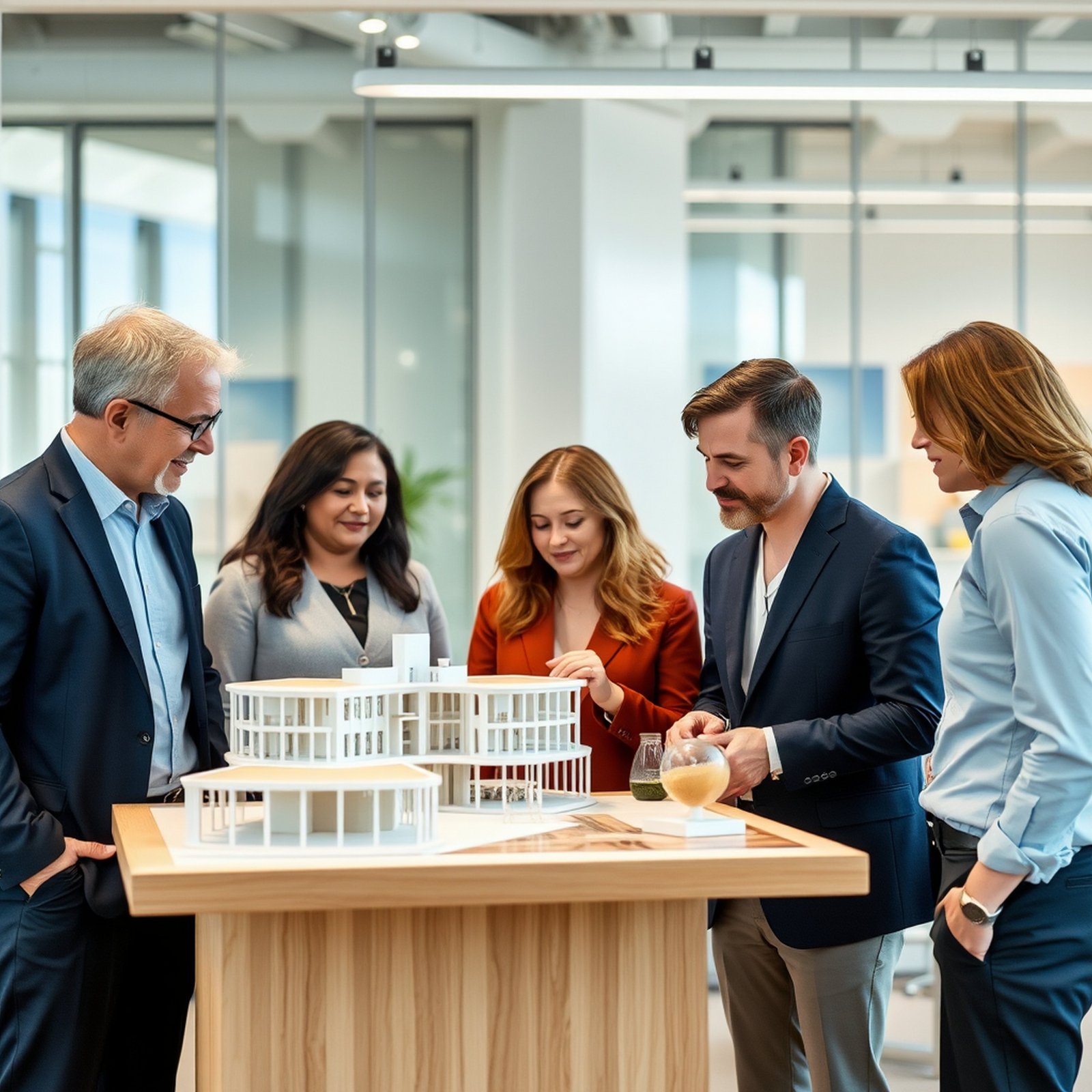 Advisors discussing investment plans